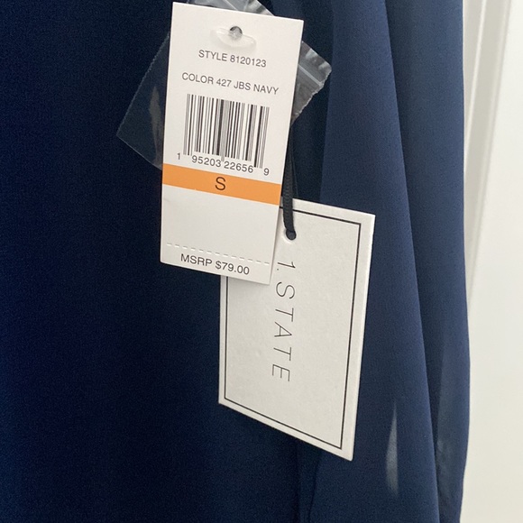 1.STATE Mock neck Blouse NWT - Picture 8 of 9